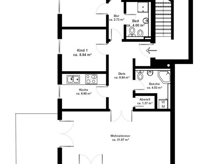 Wohnung zum Kauf 645.000 € 4 Zimmer 95 m² Bramfeld Hamburg 22175