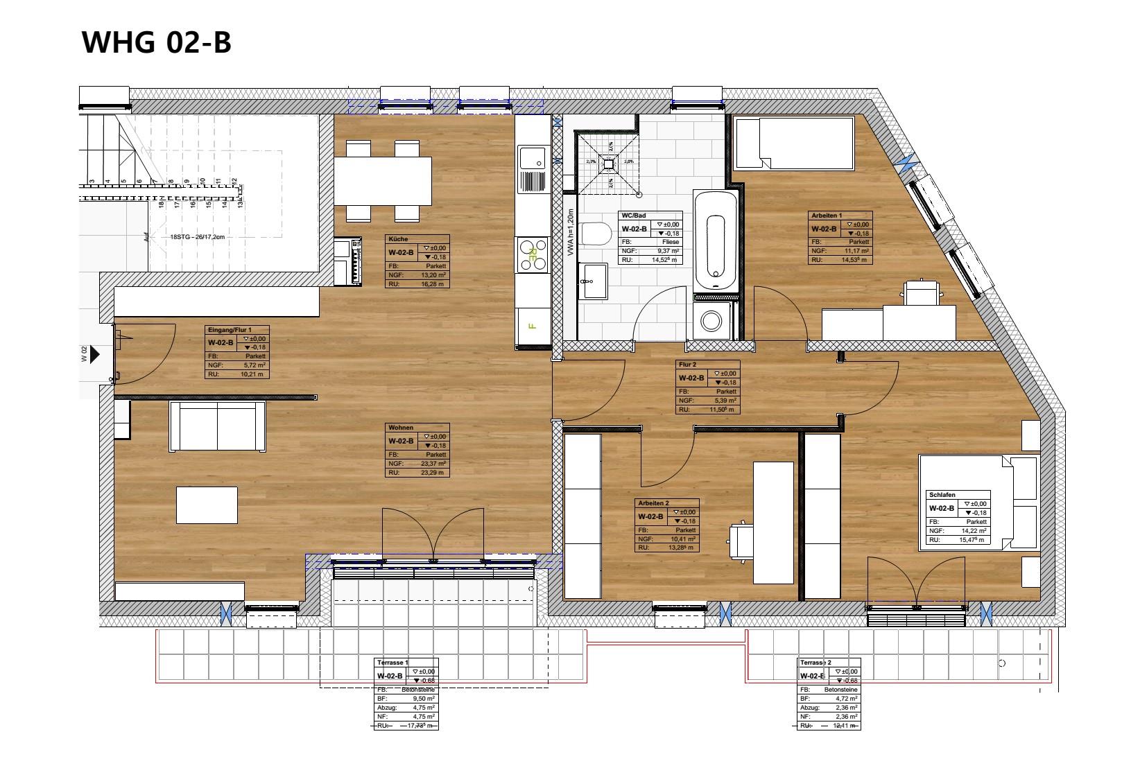 Wohnung zum Kauf provisionsfrei 499.000 € 4 Zimmer 102,9 m²<br/>Wohnfläche Alt-Kürenz 1 Trier 54295