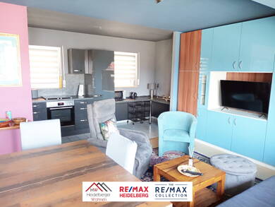 Wohnung zur Miete 850 € 2 Zimmer 61 m² Dachgeschoss frei ab sofort Obere Seegasse 42 Kirchheim Heidelberg - Kirchheim 69124