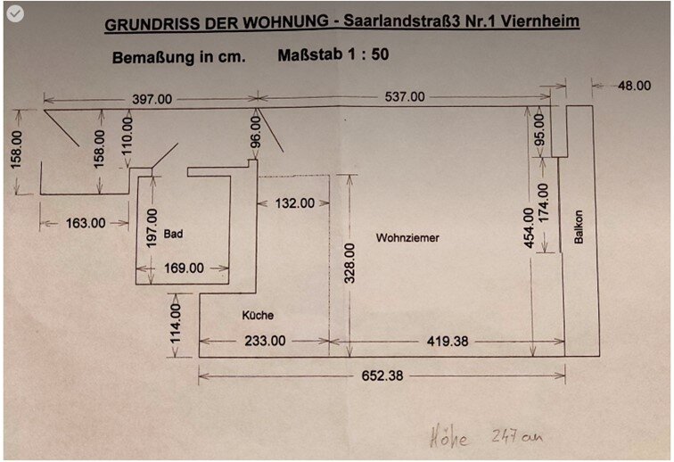 Studio zur Miete 455 € 1 Zimmer 35 m²<br/>Wohnfläche 6.<br/>Geschoss ab sofort<br/>Verfügbarkeit Saarlandstr. 1 Friedrich-Froebel-Schule 12 Viernheim 68519