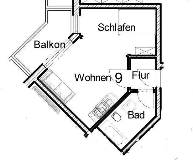 Wohnung zur Miete 590 € 1 Zimmer 34 m²<br/>Wohnfläche 1.<br/>Geschoss Dietersheim Eching 85386