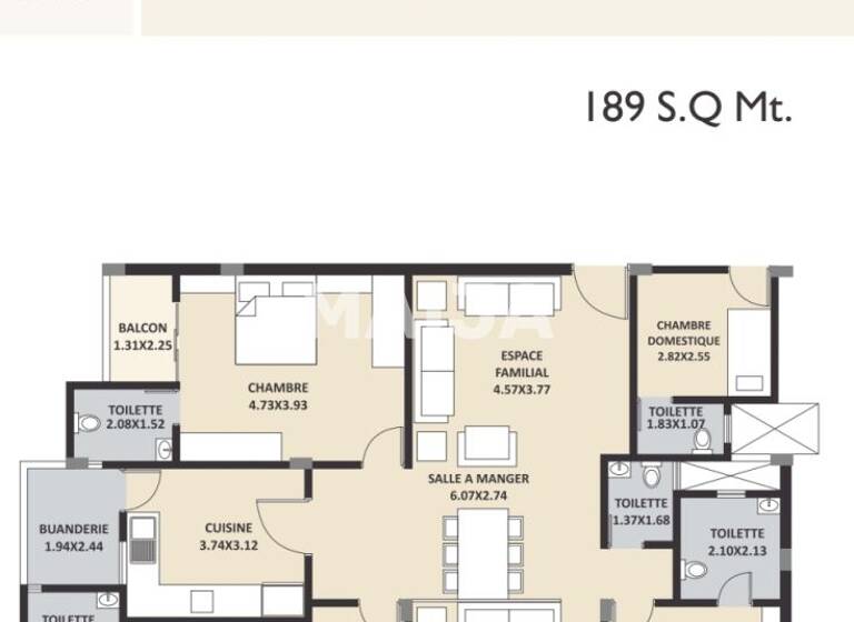 Studio zum Kauf 261.594 € 5 Zimmer 206 m² 3. Geschoss Almadies Almadies 10 200