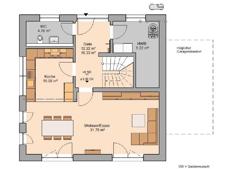 Einfamilienhaus zum Kauf provisionsfrei 652.900 € 4 Zimmer 130 m² 750 m² Grundstück Melchendorf Erfurt 99097