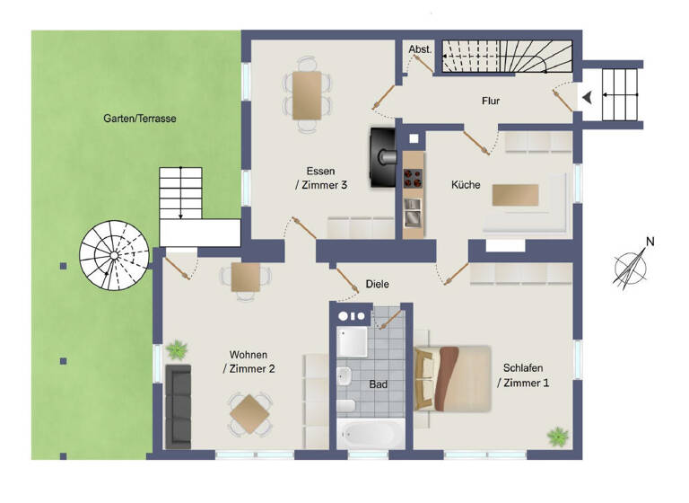 Doppelhaushälfte zum Kauf 539.000 € 8 Zimmer 147,6 m²<br/>Wohnfläche 374 m²<br/>Grundstück Bad Krozingen Bad Krozingen 79189