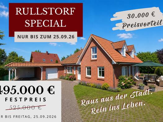 Einfamilienhaus zum Kauf 495.000 € 5 Zimmer 159,9 m² 832 m² Grundstück Rullstorf Rullstorf 21379