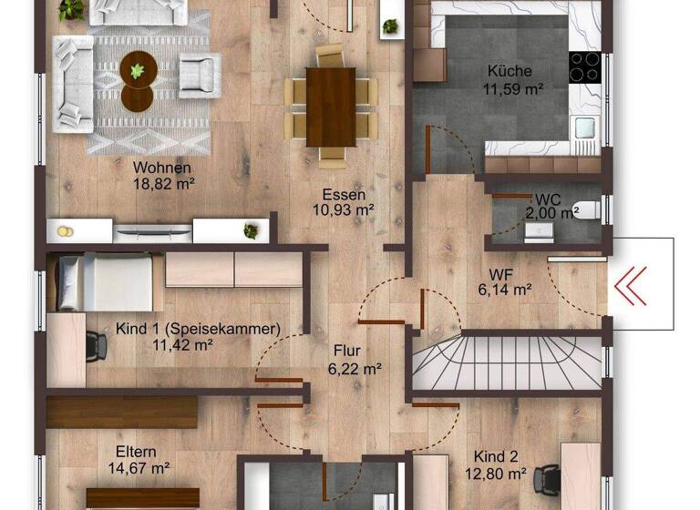 Einfamilienhaus zum Kauf - Erstbezug provisionsfrei 529.000 € 6 Zimmer 200 m² 1.270 m² Grundstück Kirchleus Kulmbach / Kirchleus 95326