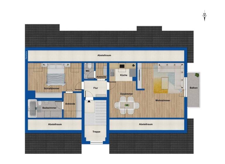 Wohnung zum Kauf 139.000 € 2 Zimmer 60 m² 2. Geschoss Bayerbach 94137