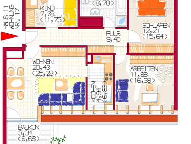 Wohnung zum Kauf provisionsfrei als Kapitalanlage geeignet 459.900 € 4 Zimmer 81,9 m² Pfarrer-Neumair-Str. 7 Burgerfeld Wasserburg am Inn 83512