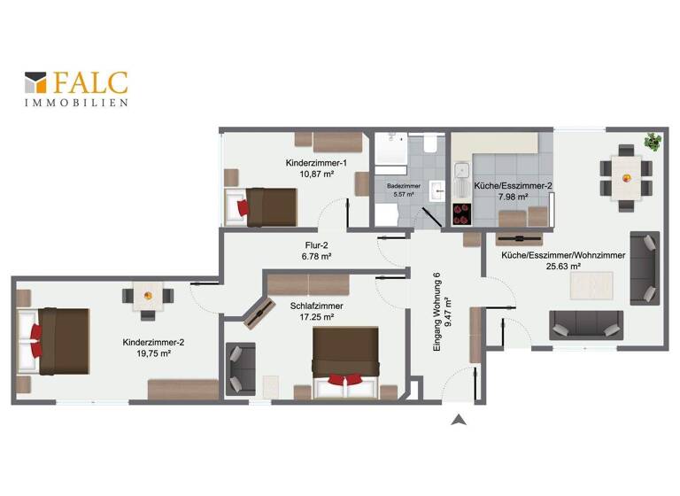 Wohnung zum Kauf provisionsfrei 164.500 € 4 Zimmer 109 m² 1. Geschoss Hetzbach Oberzent 64760