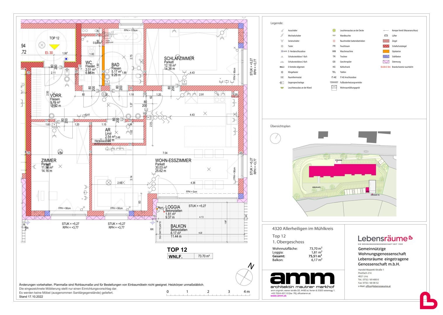 Wohnung zur Miete 826 € 3 Zimmer 74 m²<br/>Wohnfläche 1.<br/>Geschoss Allerheiligen im Mühlkreis 4320