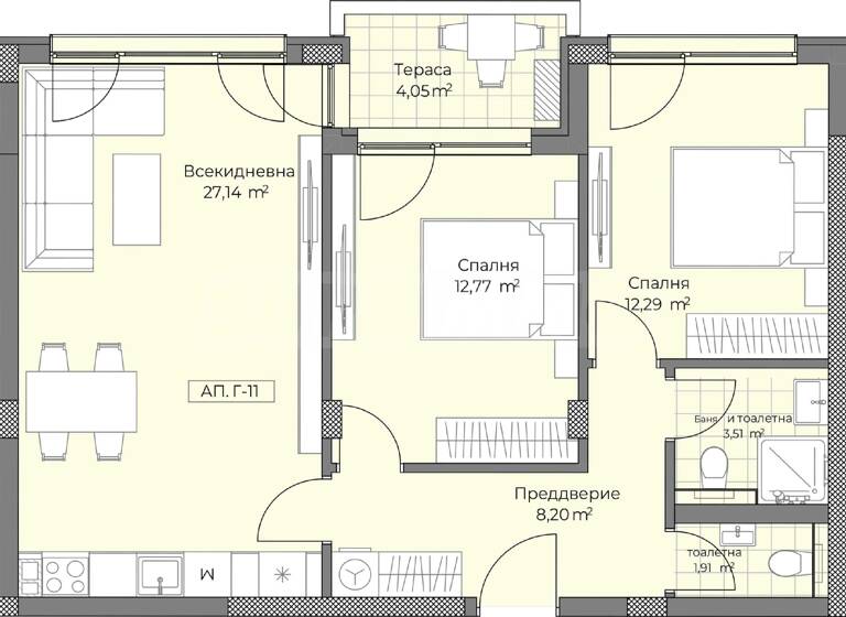 Studio zum Kauf 113.220 € 3 Zimmer 94,4 m² Plovdiv