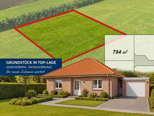 Grundstück zum Kauf 156.800 € 784 m² Grundstück Norden Norden 26506