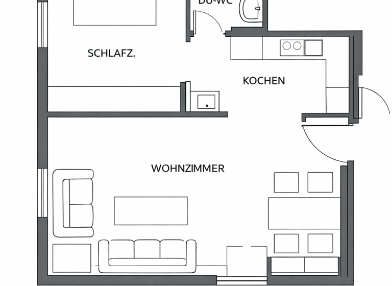 Wohnung zum Kauf 105.000 € 2 Zimmer 48,4 m² Frittlingen 78665