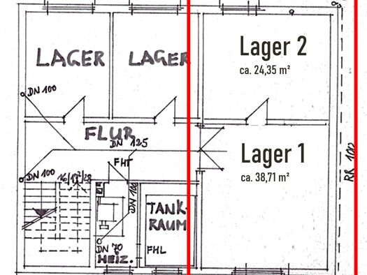 Bürofläche zur Miete provisionsfrei 1.100 € 6 Zimmer 127,4 m² Bürofläche Winkerling Maxhütte-Haidhof 93142