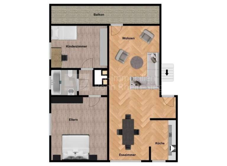 Wohnung zum Kauf 249.000 € 3 Zimmer 72 m² 2. Geschoss Rheinbach 53359