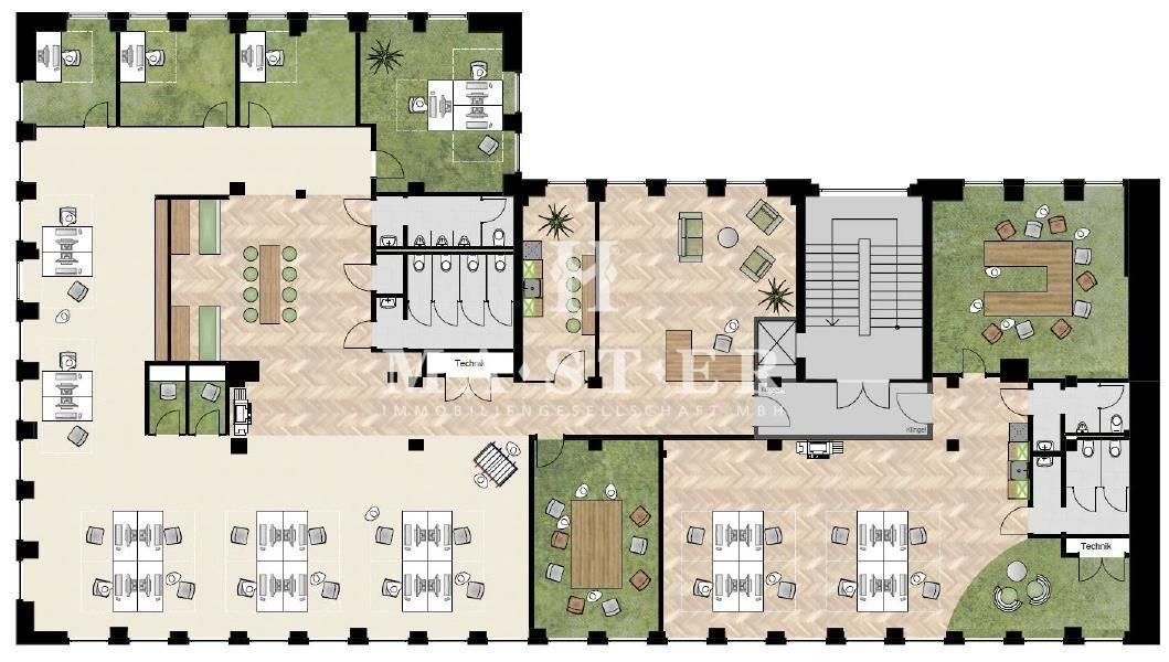 Bürofläche zur Miete provisionsfrei 16 € 510 m²<br/>Bürofläche ab 200 m²<br/>Teilbarkeit Westviertel Essen 45127