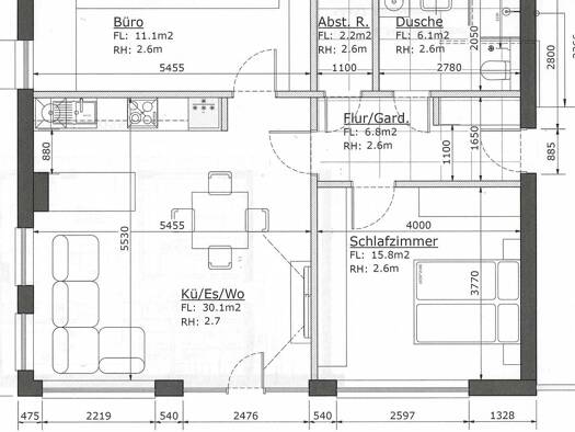 Terrassenwohnung zur Miete 1.100 € 2,5 Zimmer 73 m² Geschoss EG/3 frei ab 01.03.2026 Wincheringen 54457