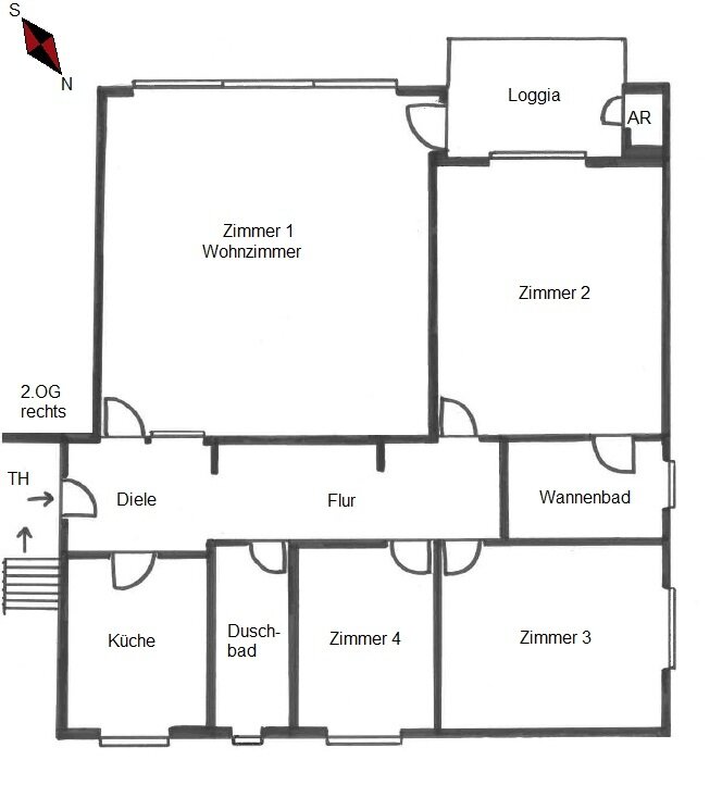 Wohnung zur Miete 1.150 € 4 Zimmer 108 m²<br/>Wohnfläche 2.<br/>Geschoss 01.04.2025<br/>Verfügbarkeit Fischlaker Str. 13 Fischlaken Essen 45239