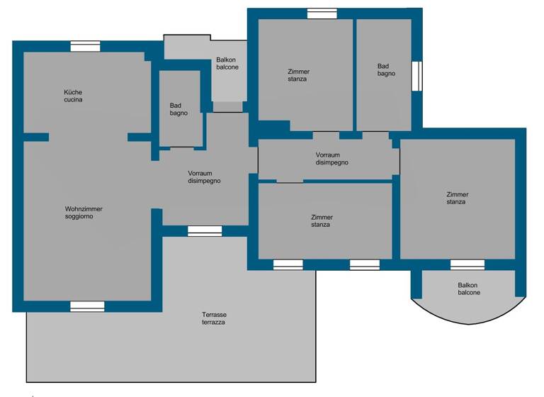 Wohnung zum Kauf 180.000 € 4 Zimmer 132 m² frei ab sofort San Casciano dei Bagni