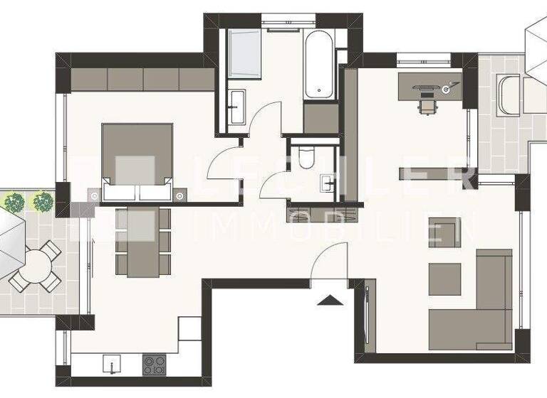 Wohnung zur Miete 1.720 € 3 Zimmer 78,2 m² 2. Geschoss frei ab sofort Sillenbuch Stuttgart / Sillenbuch 70619