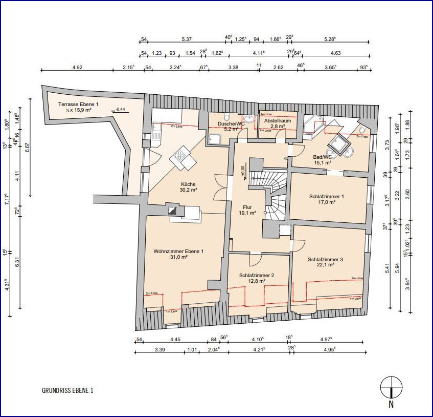 Penthouse zum Kauf 1.095.000 € 7 Zimmer 210 m²<br/>Wohnfläche Altstadt Passau 94032