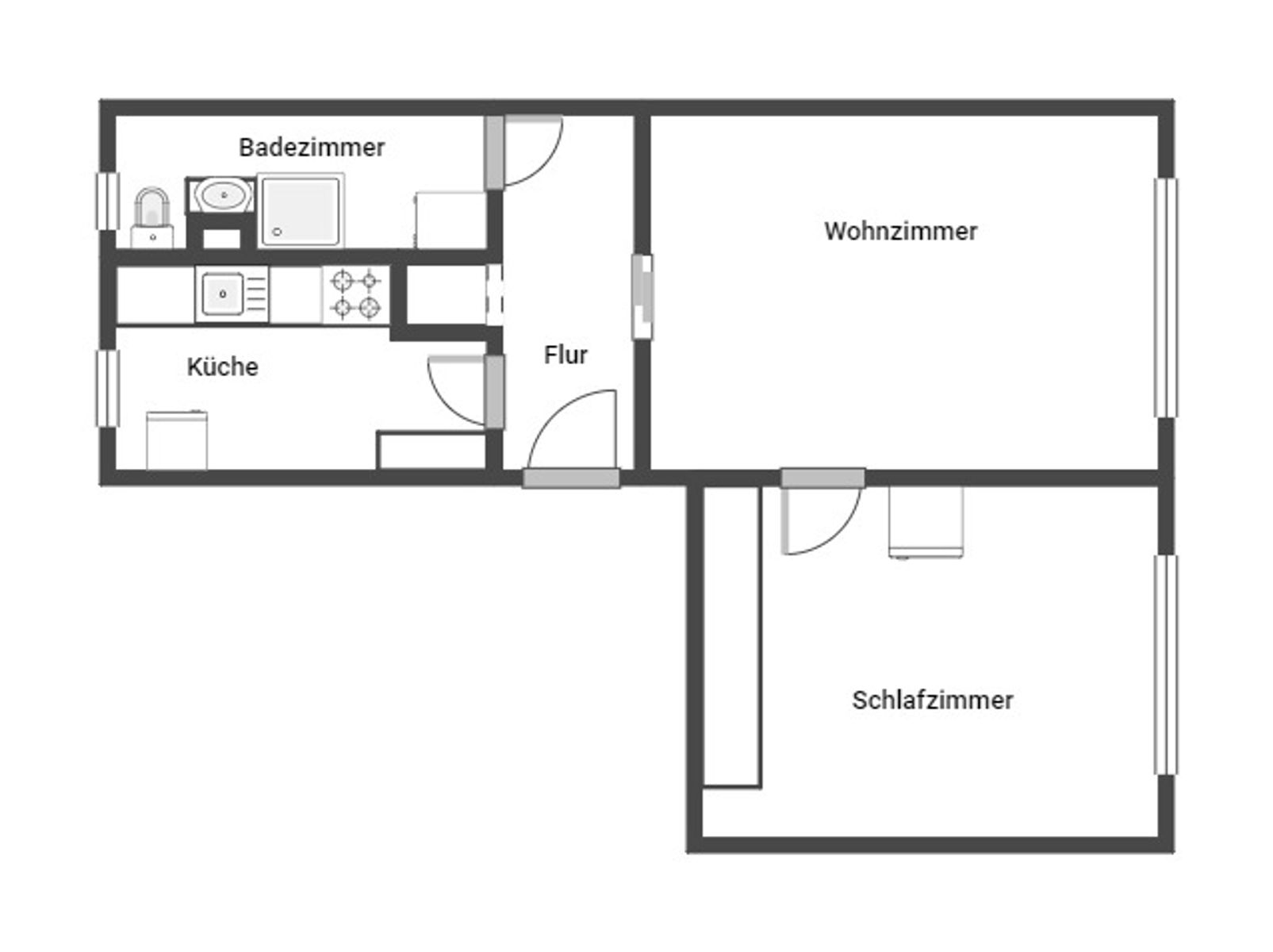 Immobilie zum Kauf als Kapitalanlage geeignet 85.000 € 2 Zimmer 46 m²<br/>Fläche Gaschwitz Markkleeberg 04416