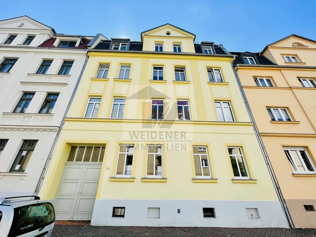 Wohnung zur Miete 320 € 2 Zimmer 50,8 m²<br/>Wohnfläche 1.<br/>Geschoss ab sofort<br/>Verfügbarkeit Freitagstraße 46 Ostviertel Gera 07545