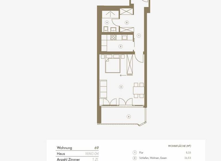 Studio zum Kauf 669.000 € 1 Zimmer 53,4 m² 7. Geschoss Wagenbauerstraße 4 Bogenhausen München 81677