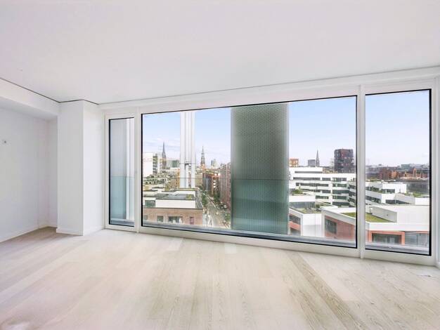 Wohnung zum Kauf - Erstbezug provisionsfrei 1.300.000 € 2 Zimmer 95,1 m² 8. Geschoss frei ab sofort Hübenerstraße 8 HafenCity Hamburg 20457