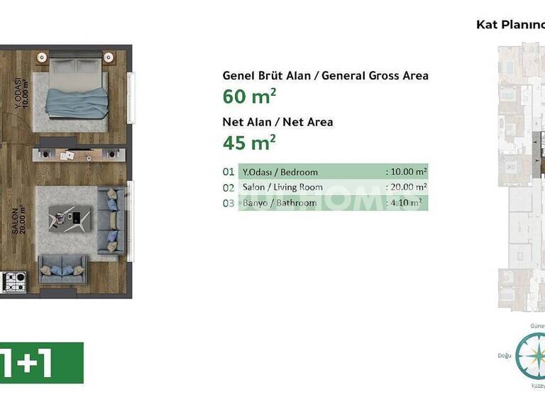 Studio zum Kauf 237.000 € 3 Zimmer 101 m² EG Istanbul 34290