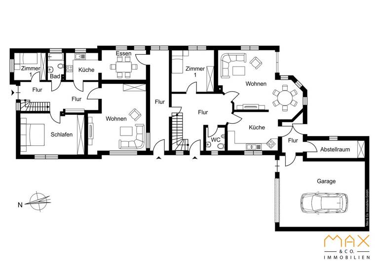 Haus zum Kauf 649.000 € 11,5 Zimmer 350 m² 996 m² Grundstück Weederedder 4 Negenharrie 24625