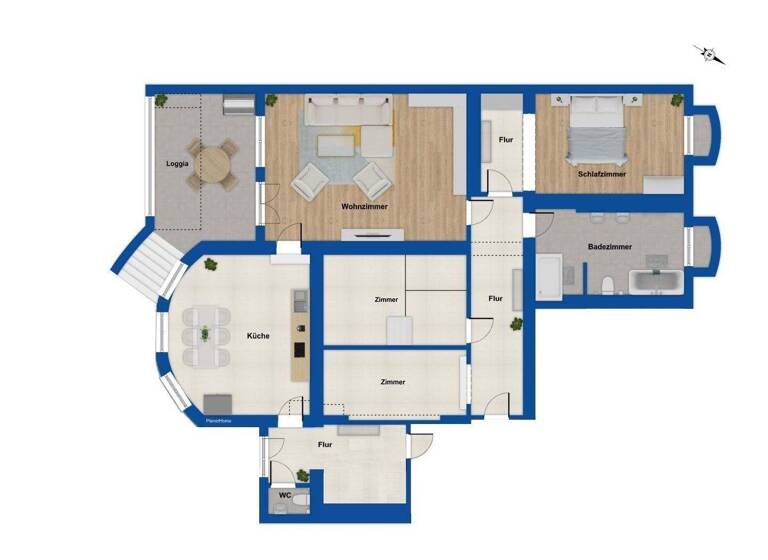 Wohnung zum Kauf 485.000 € 4 Zimmer 137,3 m² Innenstadt Lübeck 23552