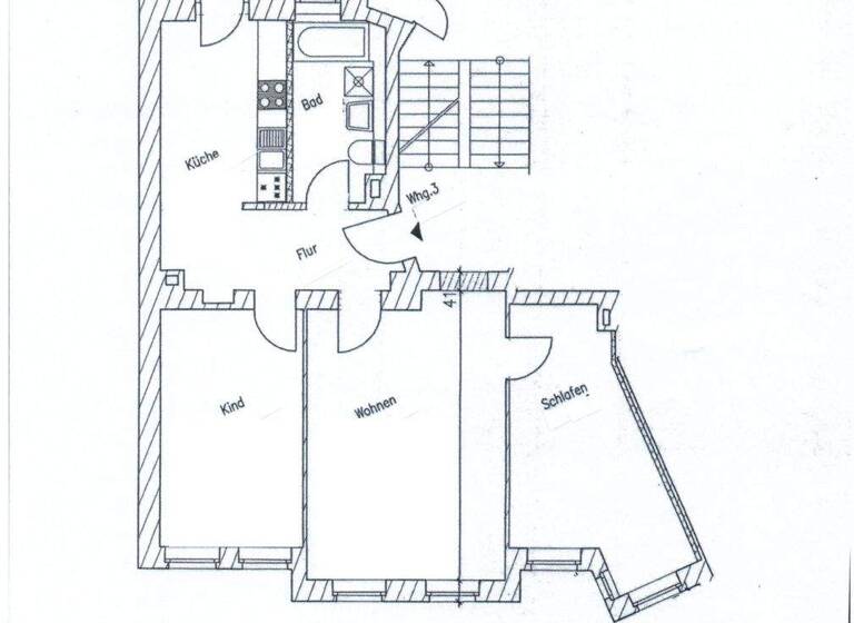 Wohnung zur Miete 949 € 3 Zimmer 89 m² 1. Geschoss frei ab 01.06.2026 Holzhäuser Straße 63 Stötteritz Leipzig 04299