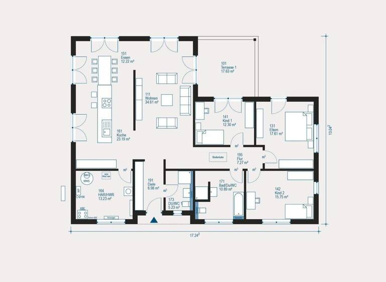 Bungalow zum Kauf 464.449 € 4 Zimmer 159,4 m² 394 m² Grundstück Winden 76872