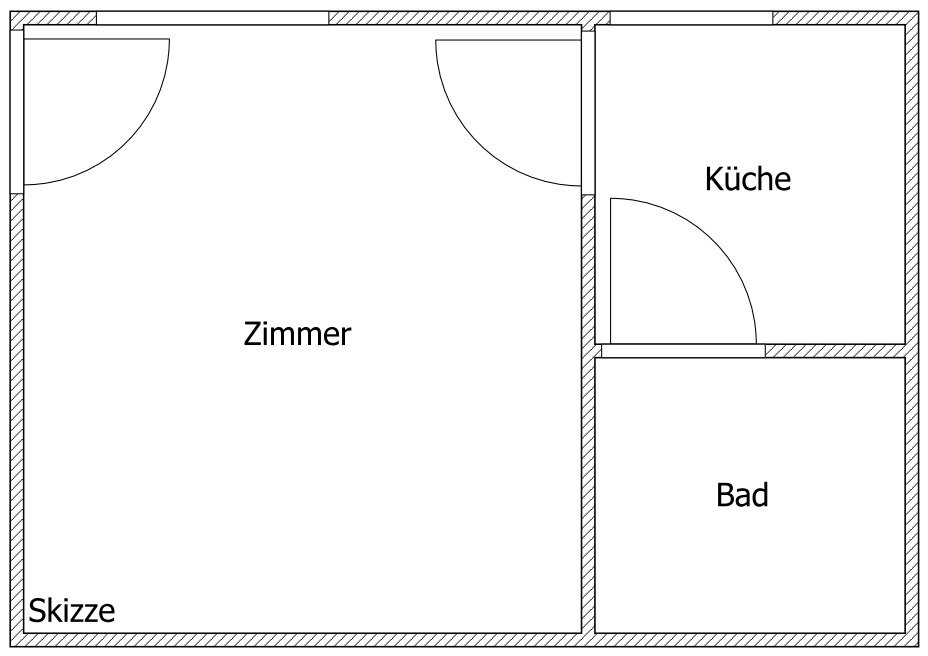 Wohnung zur Miete 280 € 1 Zimmer 18 m²<br/>Wohnfläche EG<br/>Geschoss Waldstr. 85 Innenstadt - West - Westlicher Teil Karlsruhe 76133