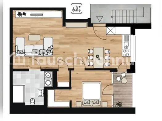 Wohnung zur Miete Tauschwohnung 1.100 € 2 Zimmer 59 m² 3. Geschoss Neustadt Mainz 55118