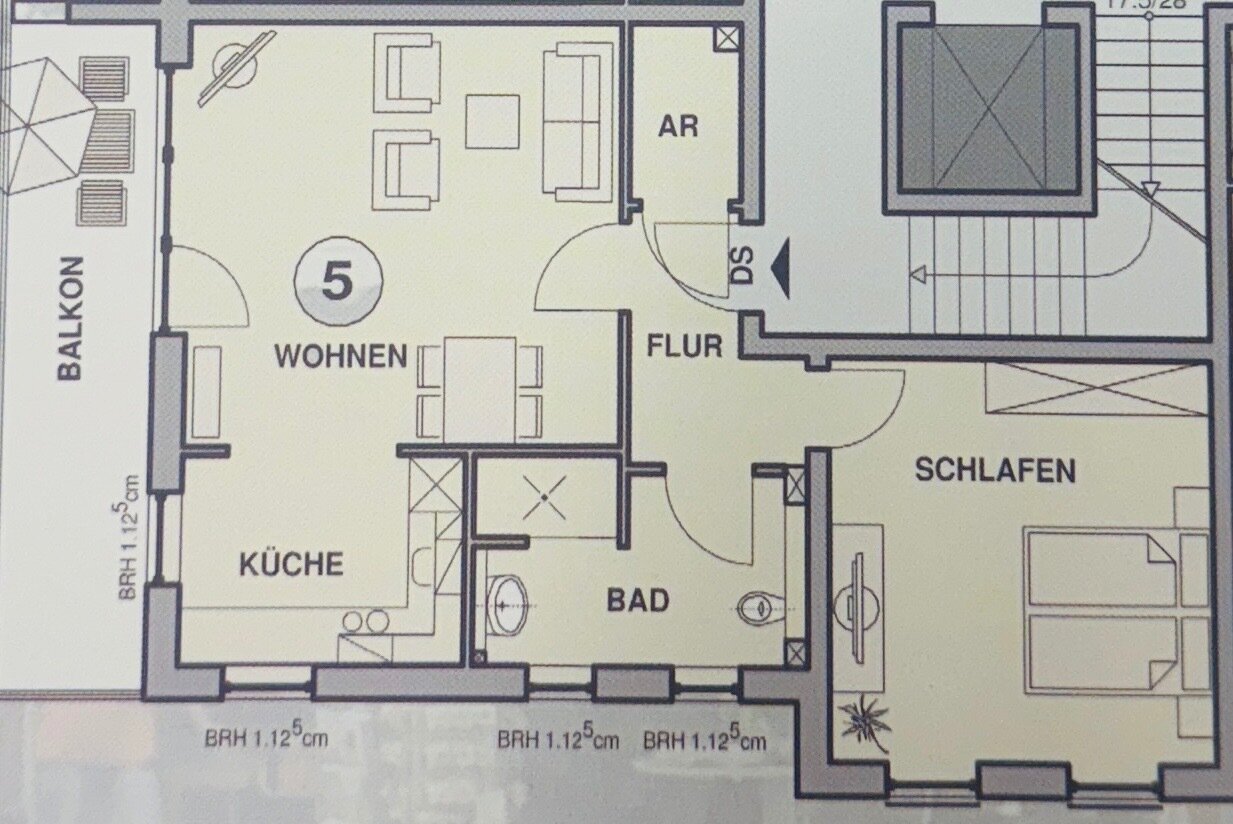 Wohnung zum Kauf 179.000 € 2 Zimmer 69,7 m²<br/>Wohnfläche 1.<br/>Geschoss Duderstadt Duderstadt 37115