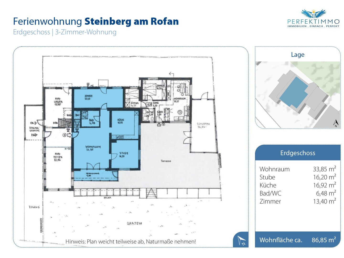 Wohnung zum Kauf 500.000 € 3 Zimmer 86,9 m²<br/>Wohnfläche EG<br/>Geschoss Steinberg am Rofan 6215