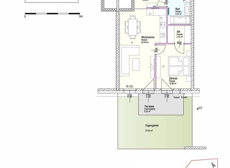 Wohnung zum Kauf - Erstbezug 255.000 € 2 Zimmer 56,2 m² EG Kabanenweg Neulengbach 3040