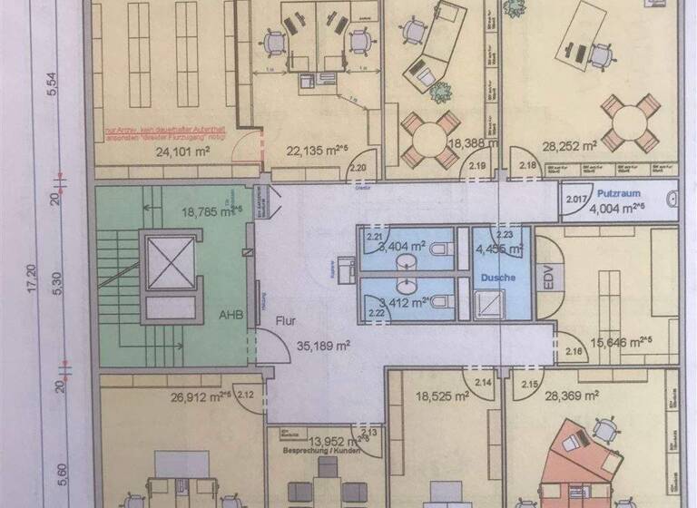 Bürofläche zur Miete 951,7 m² Bürofläche Innenstadt Fürth 90762