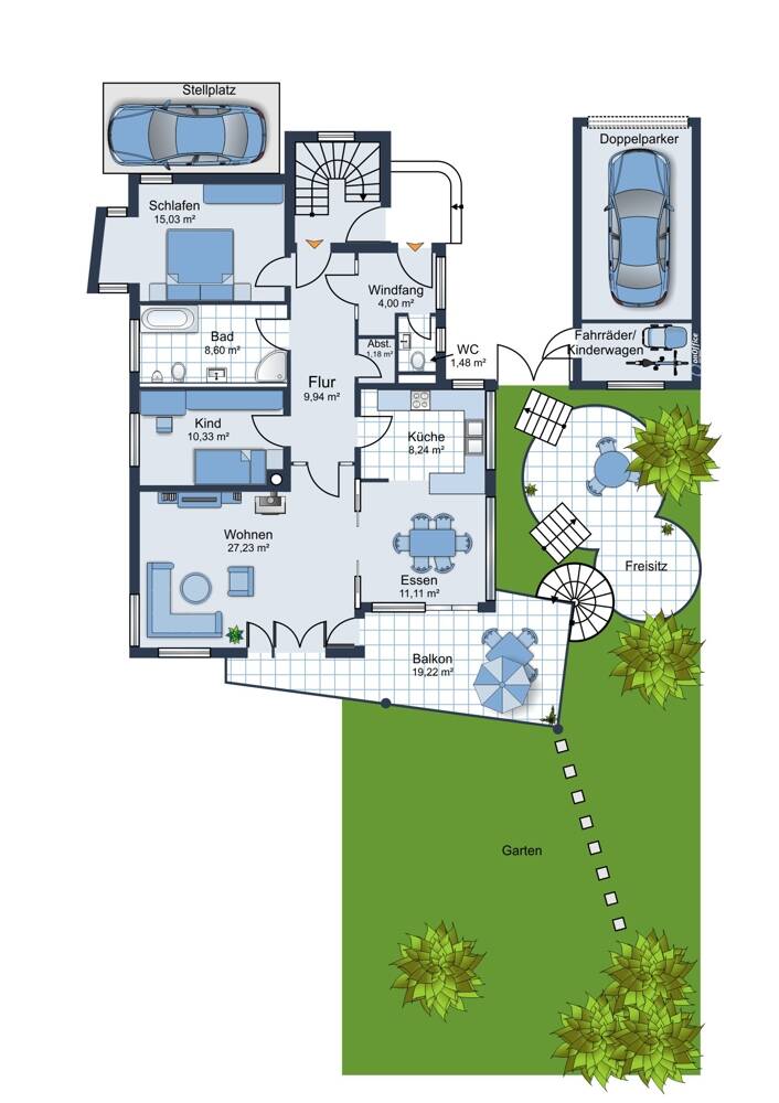 Wohnung zum Kauf 549.000 € 3,5 Zimmer 107 m²<br/>Wohnfläche EG<br/>Geschoss 01.04.2025<br/>Verfügbarkeit Markdorf Markdorf 88677