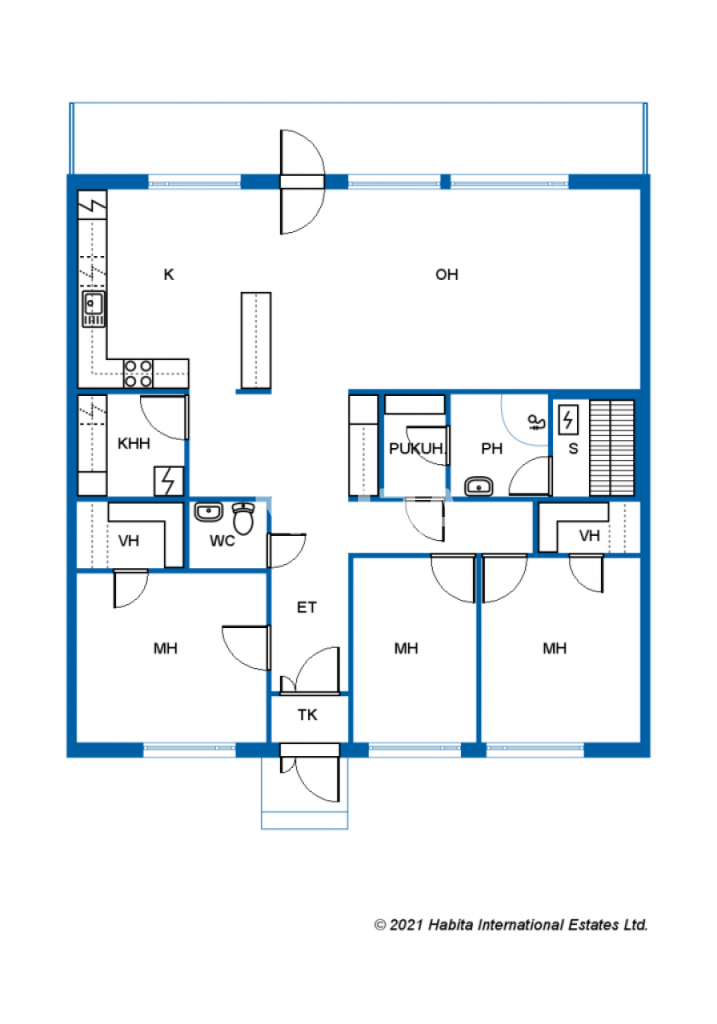 Reihenmittelhaus zum Kauf 79.500 € 4 Zimmer 112 m²<br/>Wohnfläche 6.335 m²<br/>Grundstück Lukkarilankatu 10 Kemi 94100