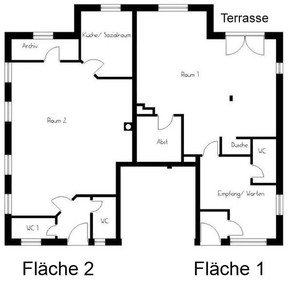 Bürofläche zur Miete 573 € 1 Zimmer 65 m²<br/>Bürofläche Nittenau Nittenau 93149