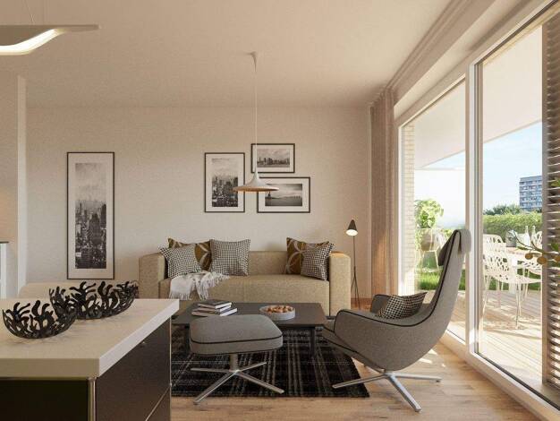 Terrassenwohnung zur Miete - Erstbezug 1.344 € 3 Zimmer 78,7 m² EG frei ab 01.11.2026 Kohlenstraße 31 Zentrum-Süd Leipzig 04107