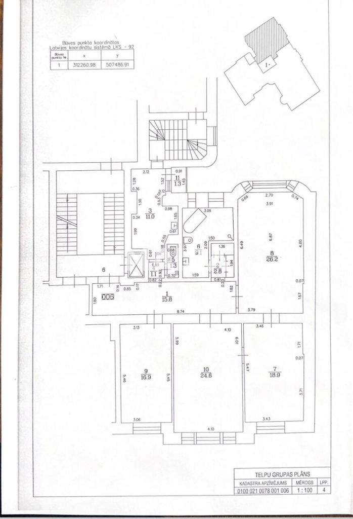 Studio zum Kauf 279.000 € 4 Zimmer 86,6 m²<br/>Wohnfläche 3.<br/>Geschoss Blaumana 16/18, Riga Riga 1010