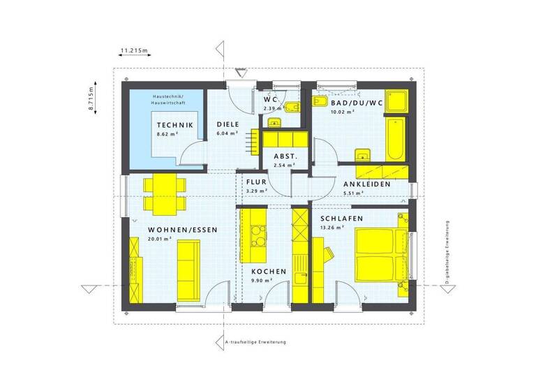 Bungalow zum Kauf provisionsfrei 639.026 € 4 Zimmer 110,5 m² 1.500 m² Grundstück Warnitz Schwerin/Warnitz 19057