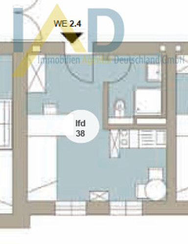 Wohnung zum Kauf 92.500 € 1 Zimmer 19,9 m² Dautzsch Halle 06112