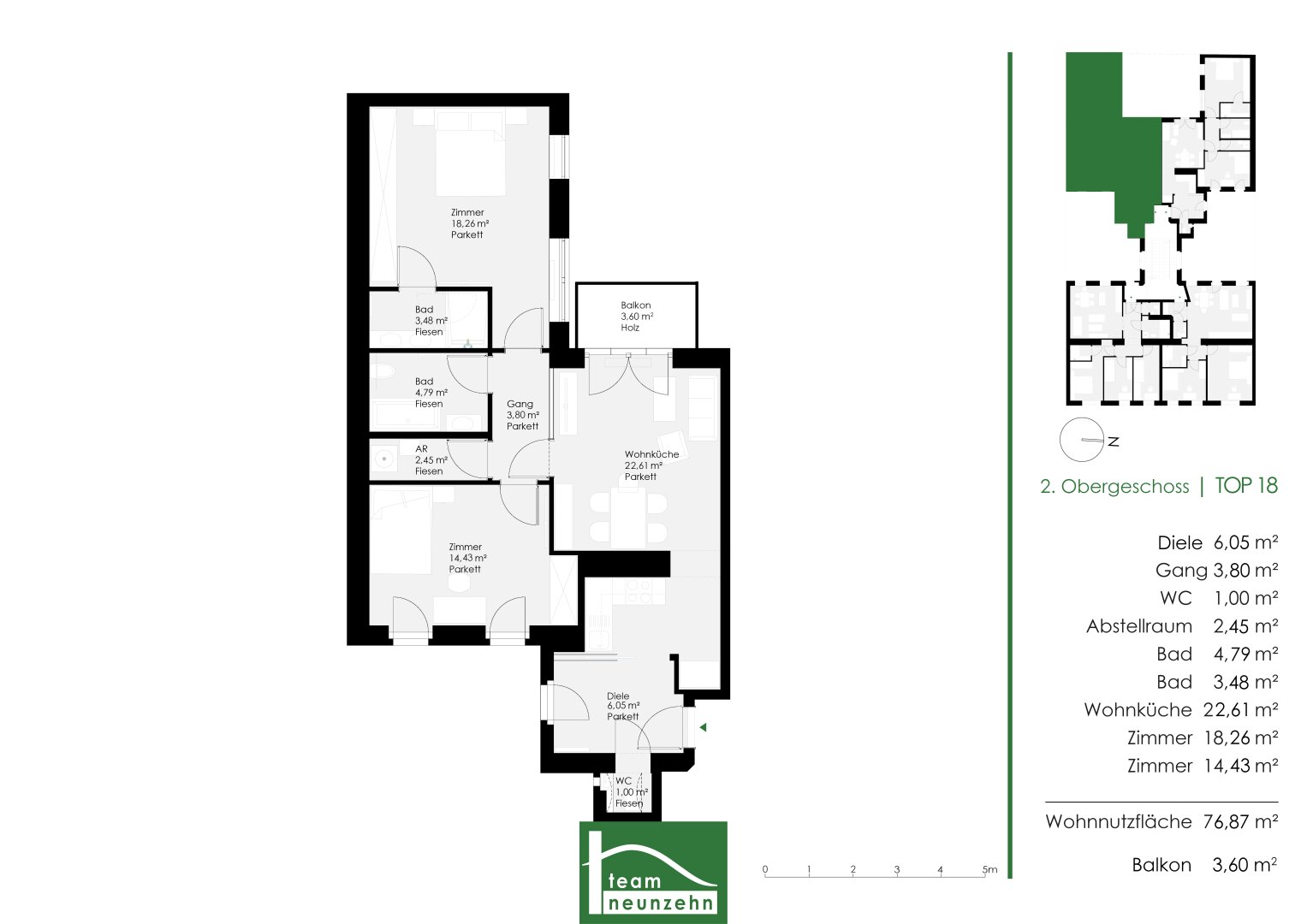 Wohnung zum Kauf 390.001 € 3 Zimmer 76,4 m²<br/>Wohnfläche 2.<br/>Geschoss Tanbruckgasse 6 Wien 1120