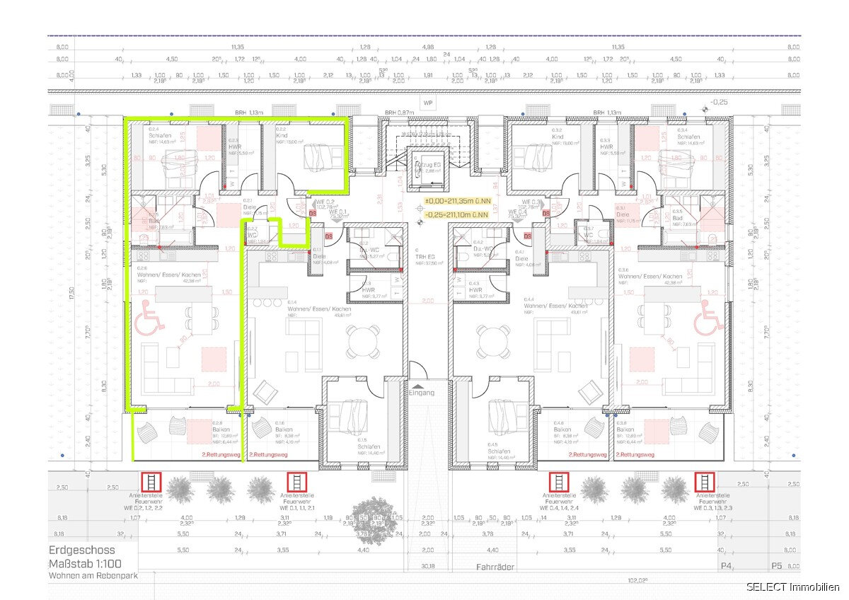 Wohnung zum Kauf 375.000 € 3 Zimmer 102,8 m²<br/>Wohnfläche EG<br/>Geschoss Kleinblittersdorf Kleinblittersdorf 66271