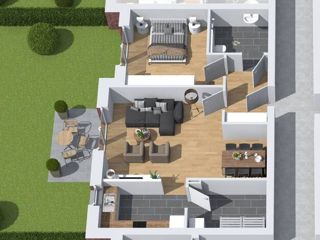 Wohnung zur Miete 875 € 2 Zimmer 68,5 m² Wardenburg I Wardenburg 26203